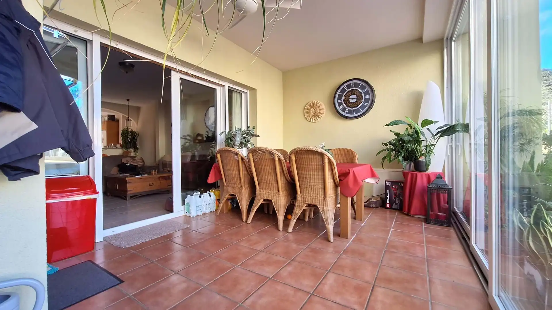 Dining room of Detached homes for sale in El Ràfol d'Almúnia  with Air Conditioner, Terrace and Swimming Pool