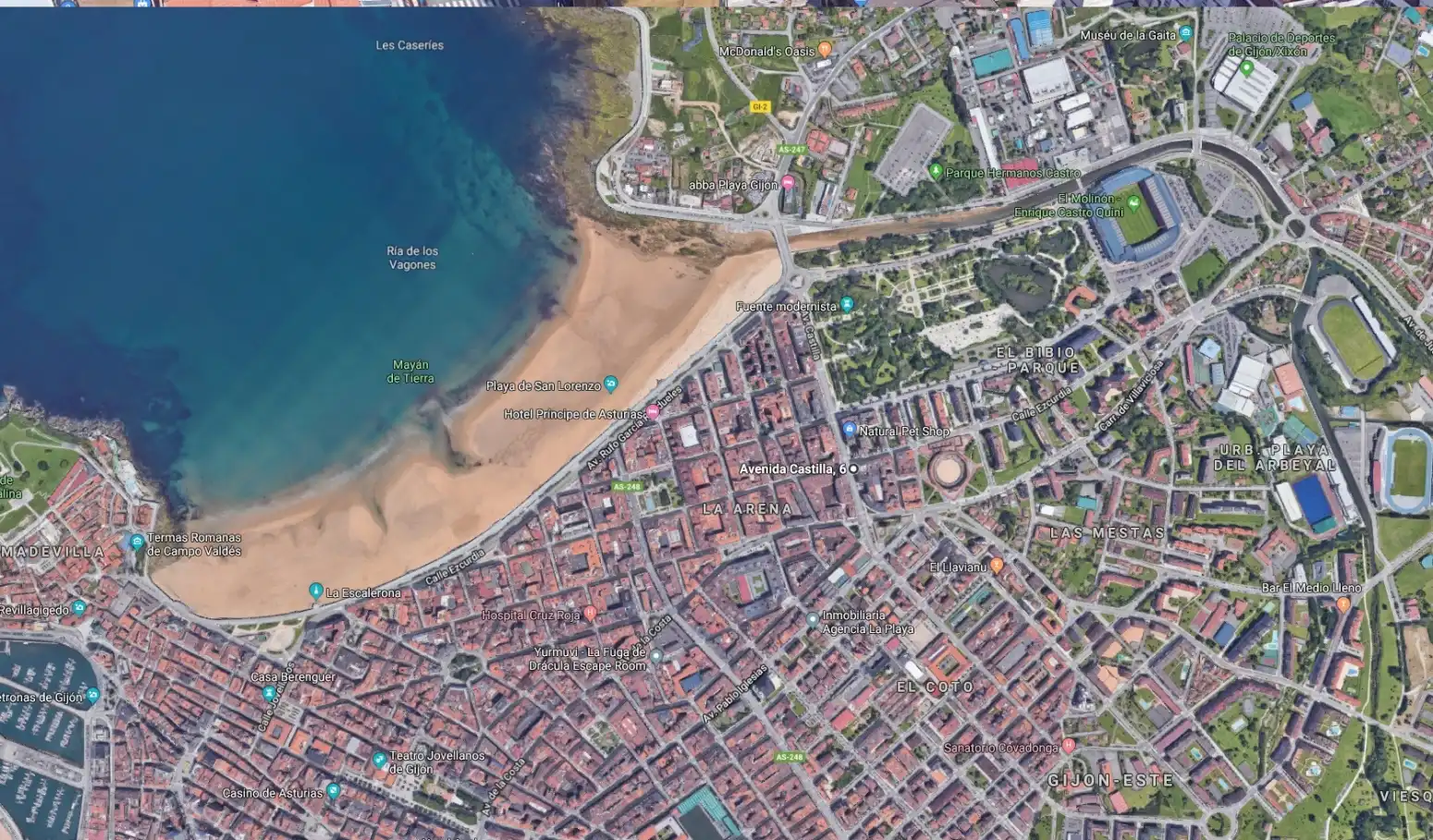 Außenansicht von Geschaftsraum zur Miete in Gijón 