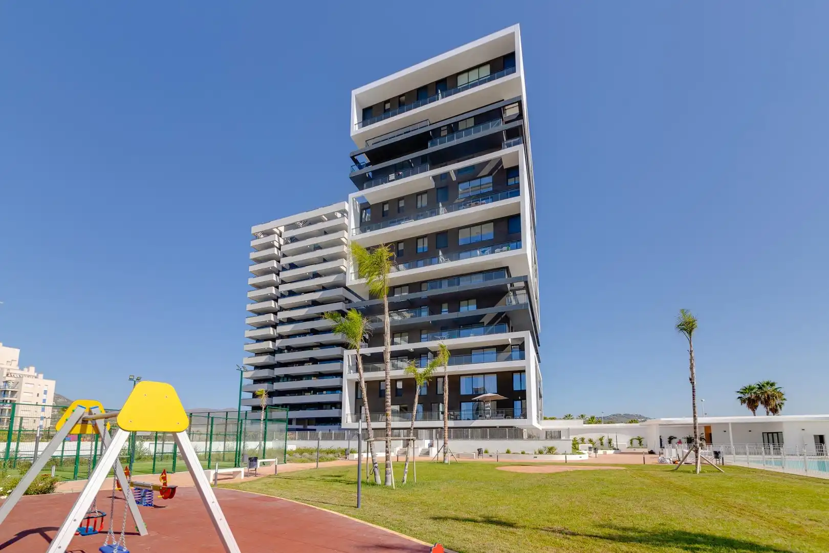 Vista exterior de Apartamento en venta en Calpe / Calp con Aire acondicionado, Calefacción y Jardín privado