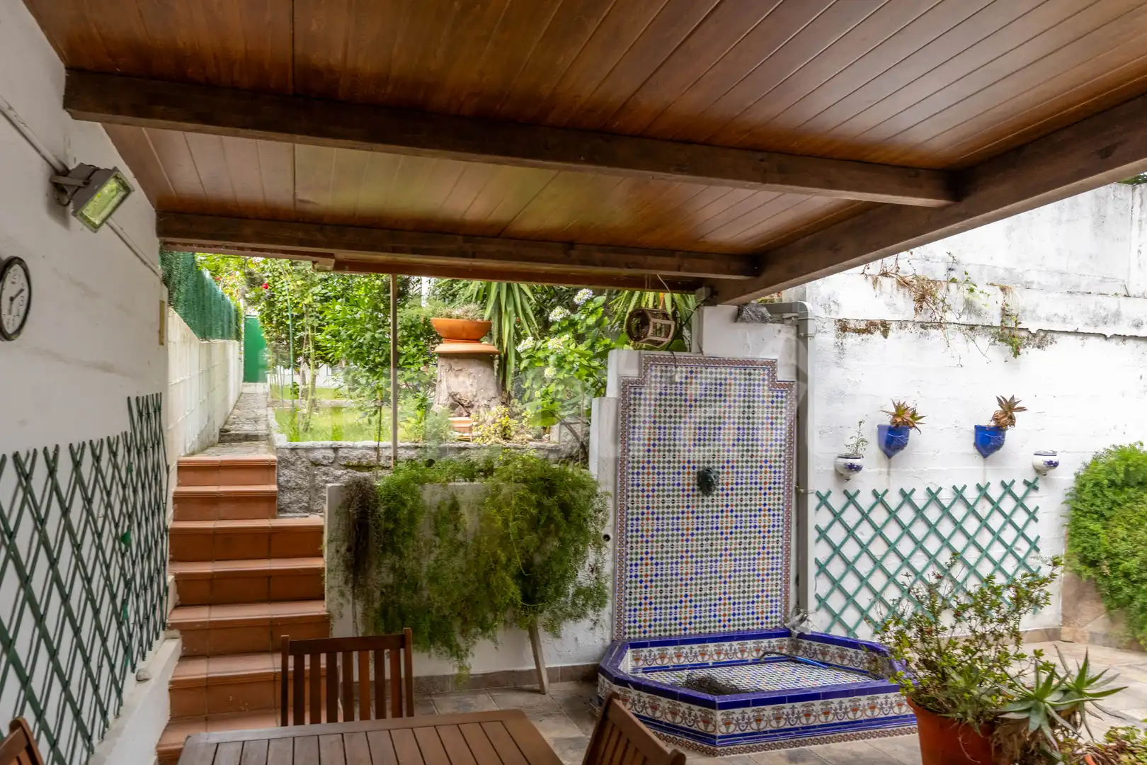 Terrasse von Wohnung zum Verkauf in Sanxenxo mit Privatgarten, Terrasse und Möbliert