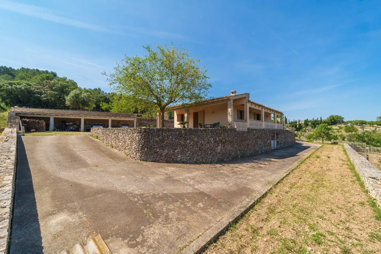 Vista exterior de Finca rústica en venta en Selva con Jardín privado, Terraza y Trastero