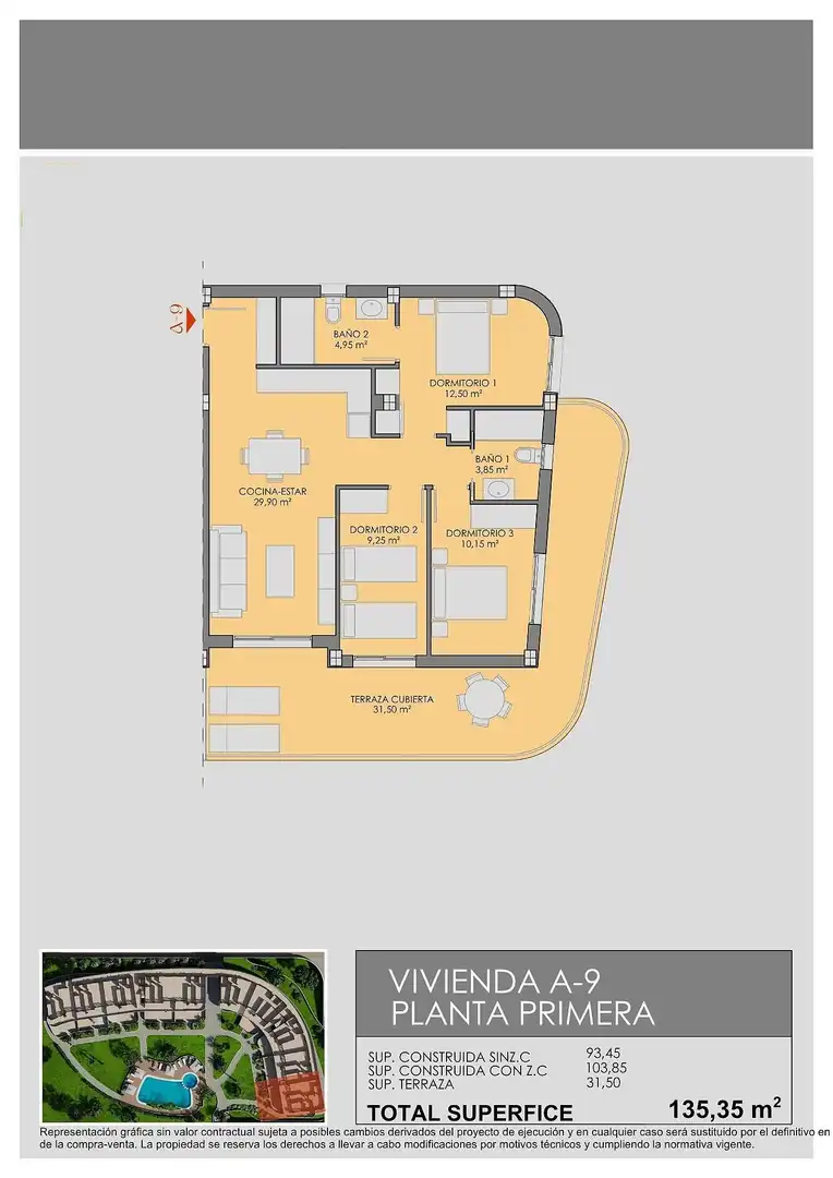 Appartement compact avec terrasse à vendre à Las Lomas de Rame - Bahía Bella, imagen 32