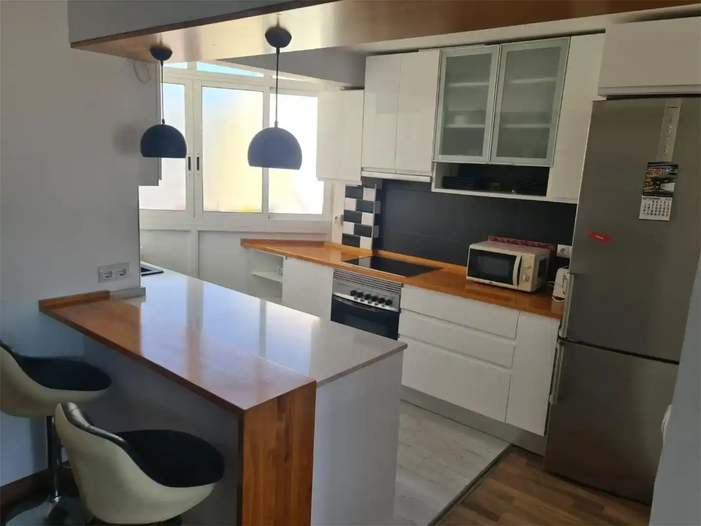Küche von Wohnung zur Miete in Alicante / Alacant mit Klimaanlage