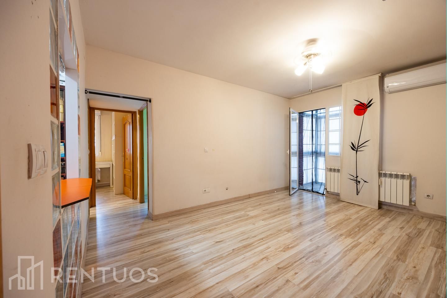 Bedroom of Flat to rent in  Madrid Capital  with Air Conditioner, Heating and Terrace