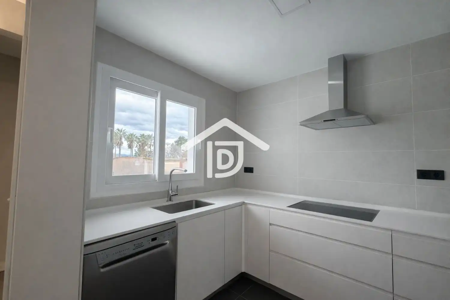 Cocina de Casa adosada en venta en Benimuslem con Aire acondicionado, Terraza y Trastero