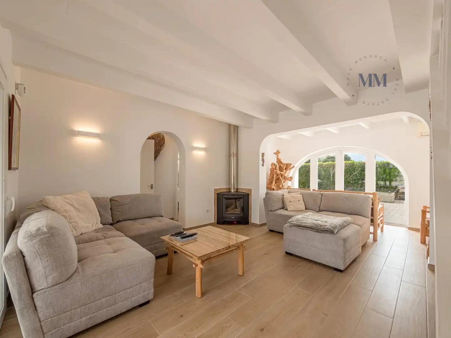 Sala de estar de Casa o chalet en venta en Sant Lluís con Aire acondicionado, Jardín privado y Terraza