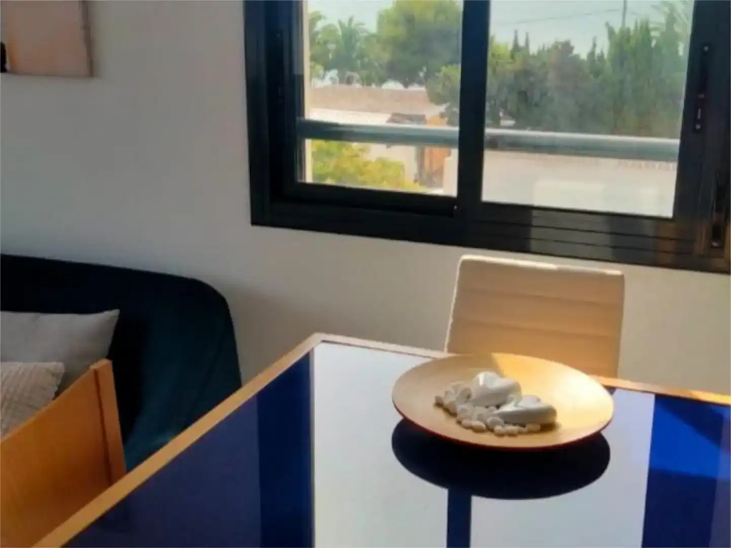 Terrassa de Apartament de lloguer en Alcanar amb Aire condicionat, Jardí privat i Piscina