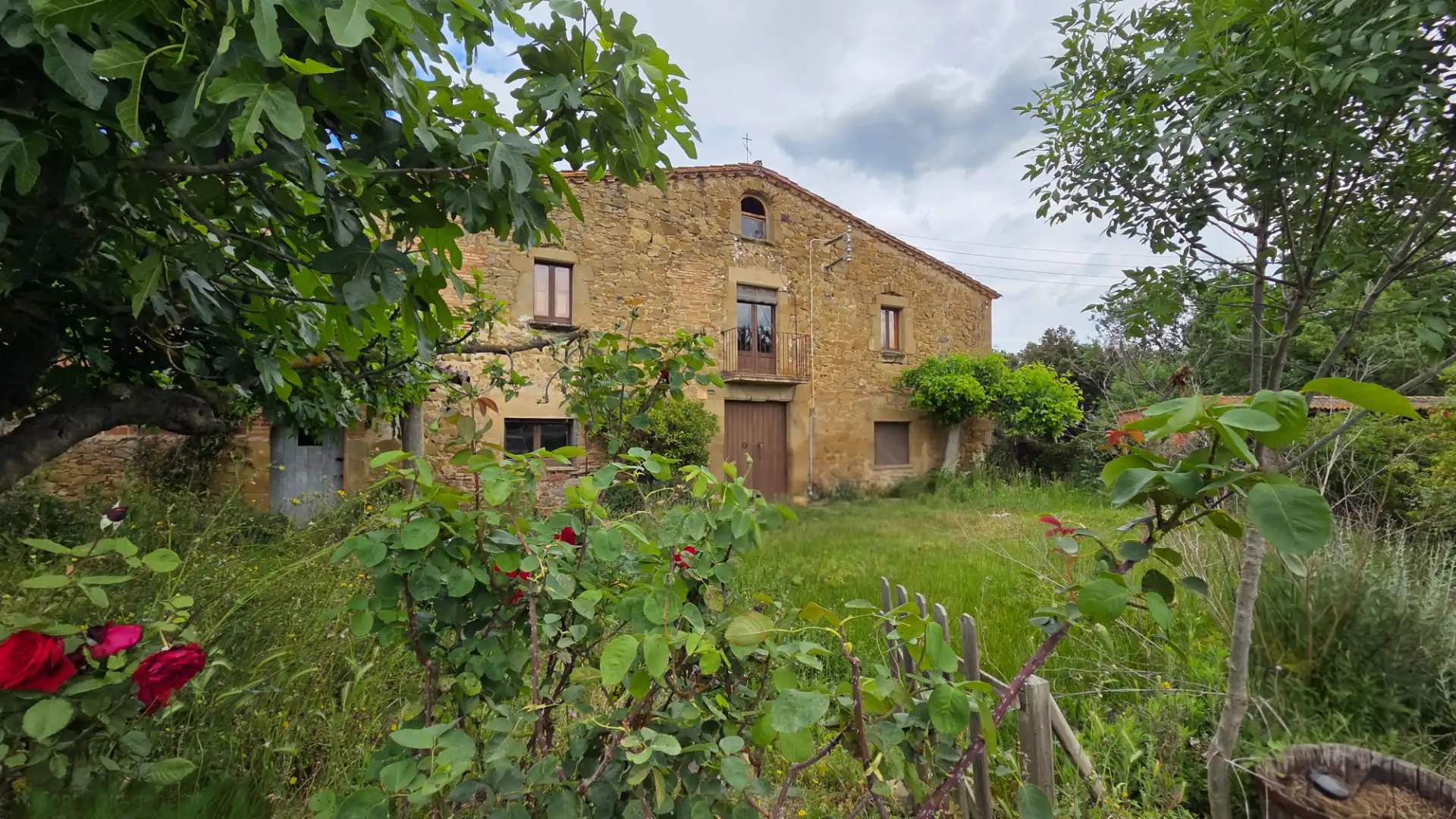 Vista exterior de Finca rústica de lloguer en Corçà amb Jardí privat, Parquet i Moblat