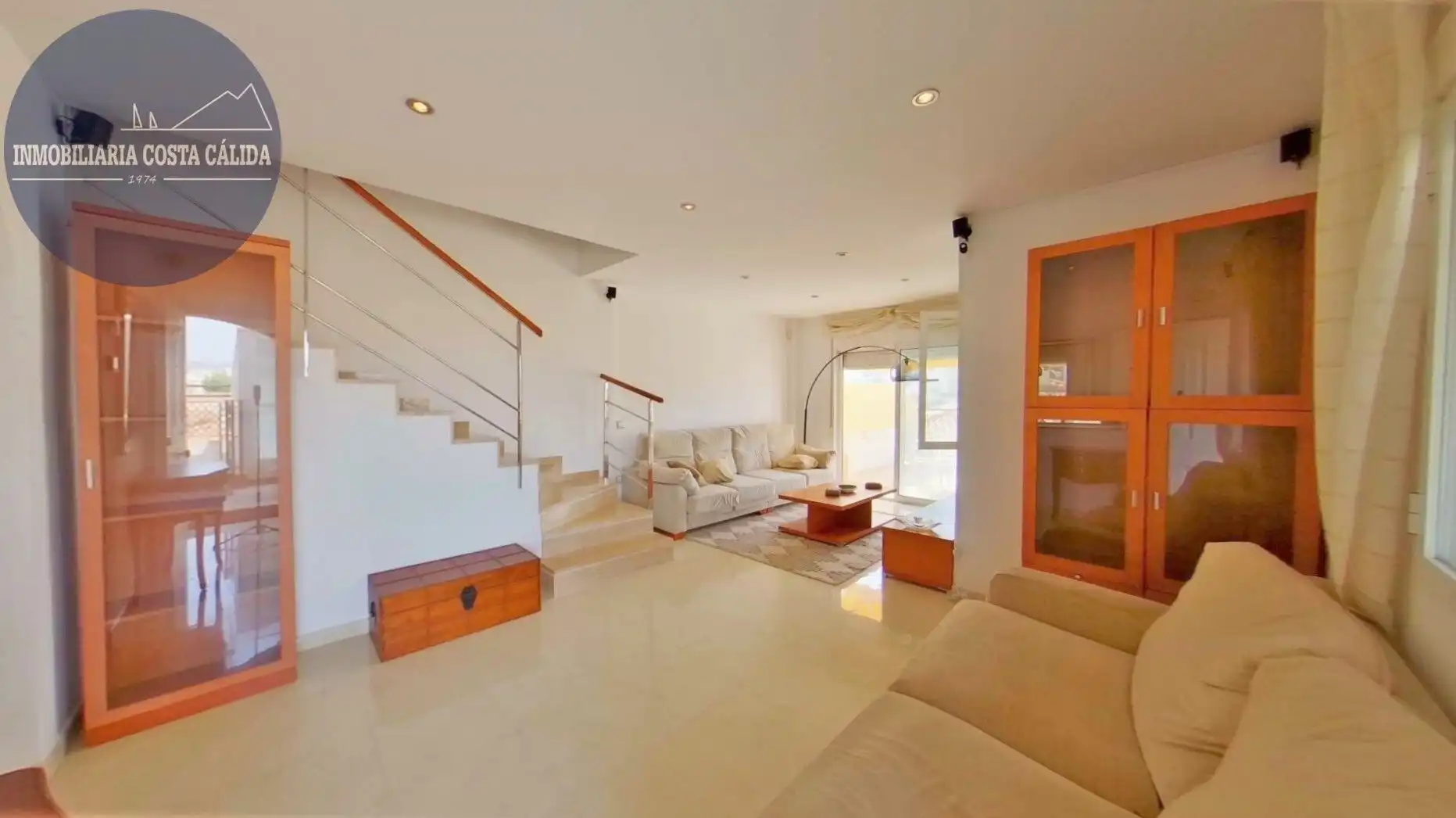 Sala de estar de Dúplex en venta en Águilas con Aire acondicionado, Calefacción y Jardín privado