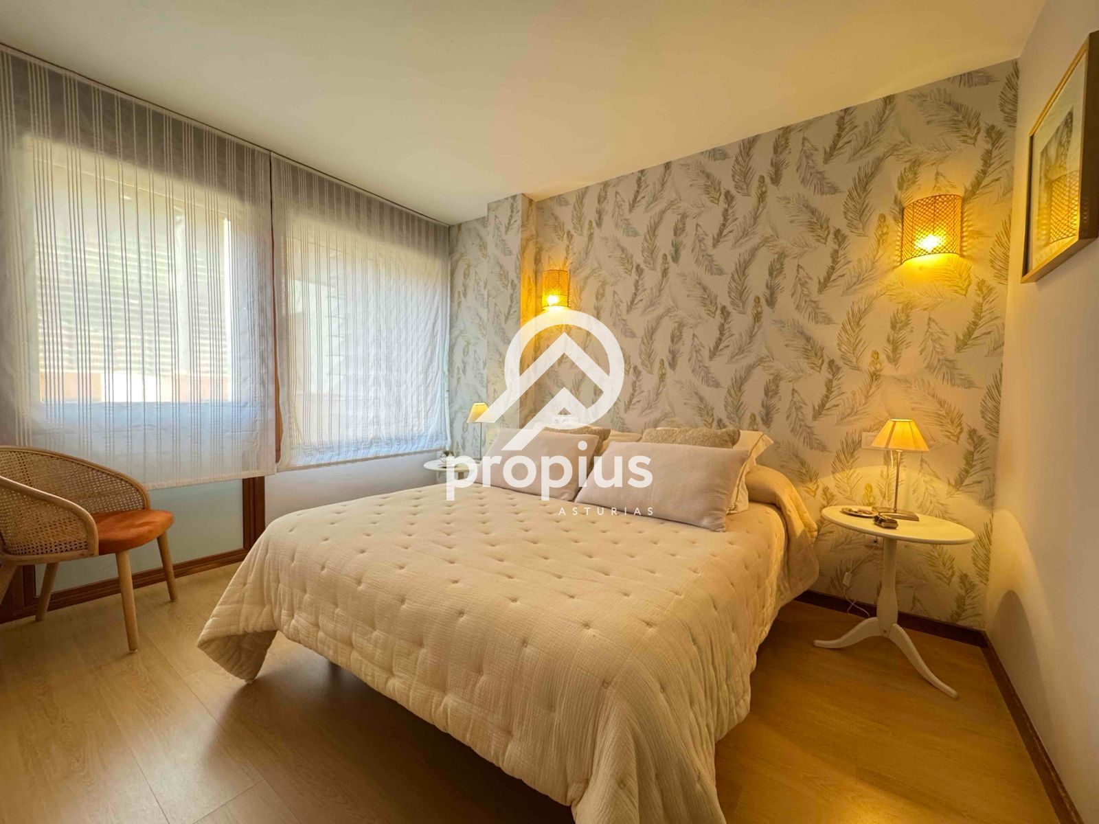 Bedroom of Flat for sale in Llanes  with Heating, Parquet flooring and Storage room