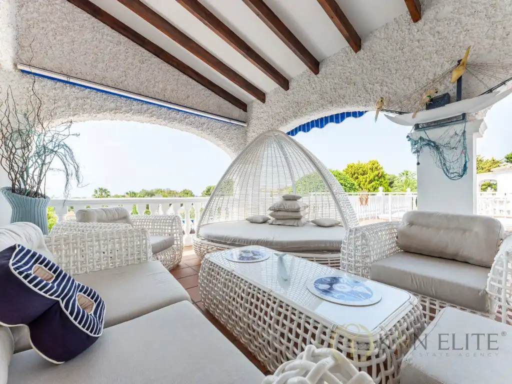 Terraza de Casa o chalet en venta en Moraira con Aire acondicionado, Jardín privado y Terraza