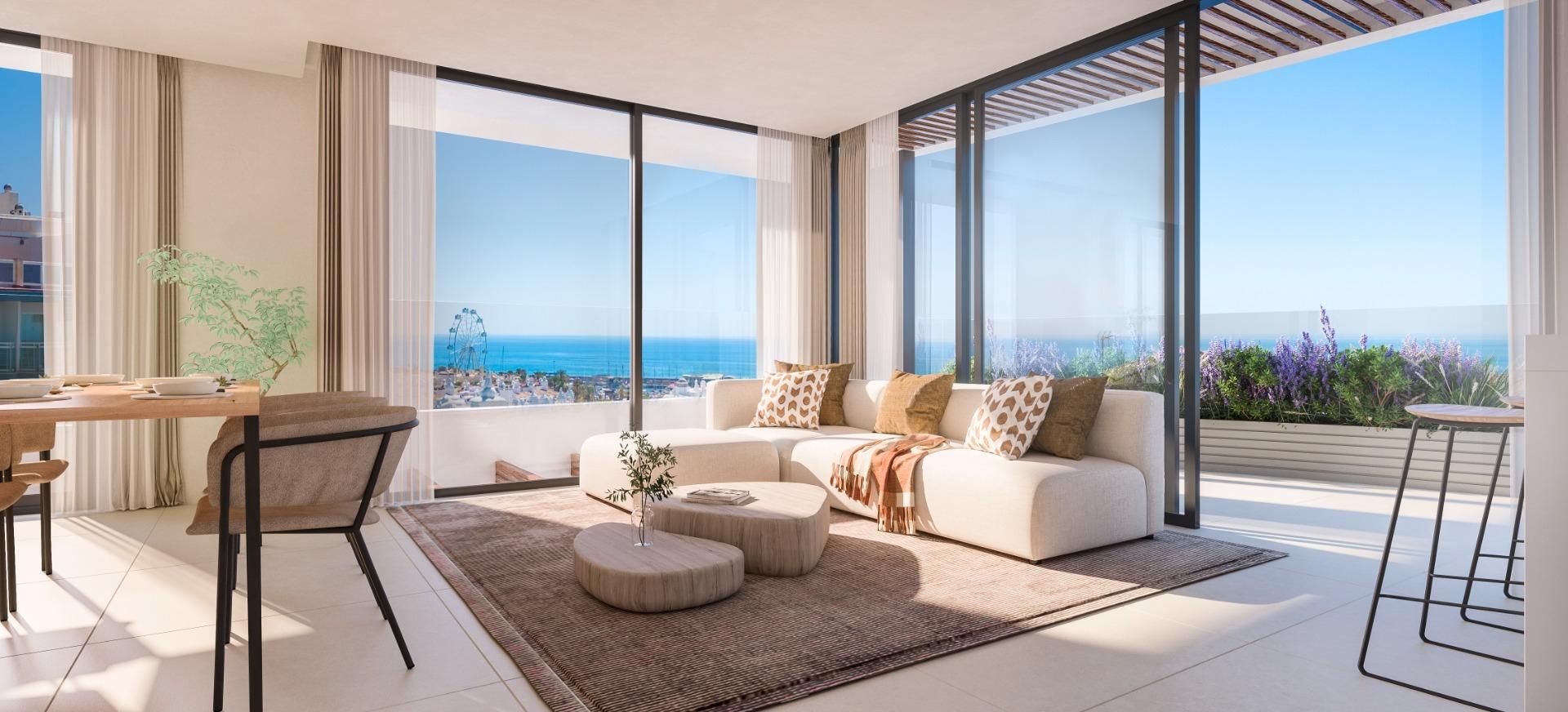 Living room of Apartment for sale in Benalmádena  with Air Conditioner, Heating and Private garden