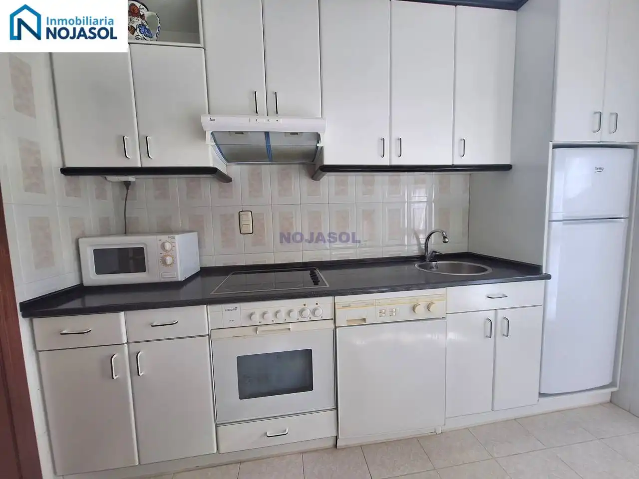 Cocina de Piso de alquiler en Noja con Terraza y Amueblado