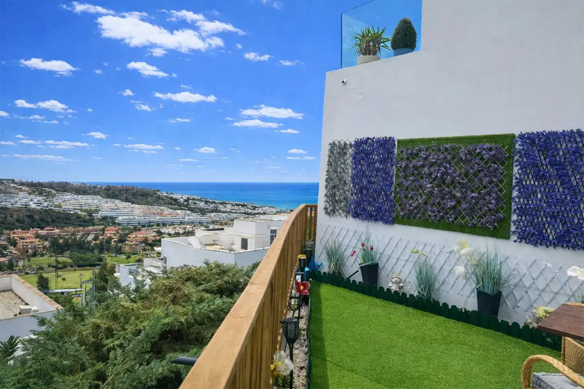 Terrasse von Erdgeschoss zum Verkauf in Mijas mit Klimaanlage, Terrasse und Abstellraum