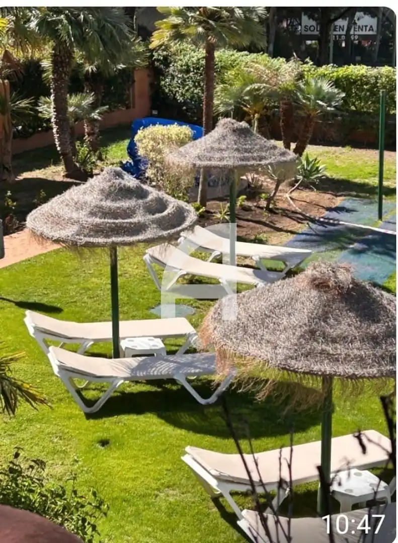 Garden of Flat for rent in Marbella  with Air Conditioner, Heating and Swimming Pool