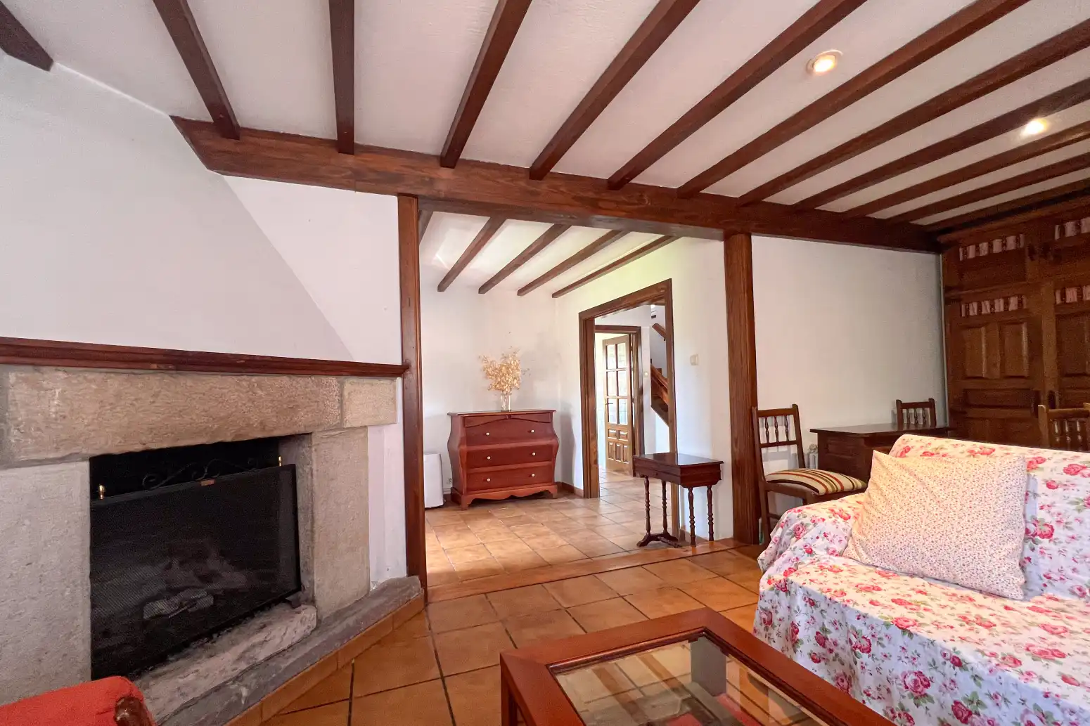 Sala de estar de Casa o chalet en venta en Mazcuerras con Calefacción, Jardín privado y Parquet