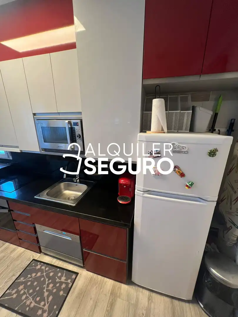 Cocina de Piso de alquiler en Madrid con Calefacción y Amueblado