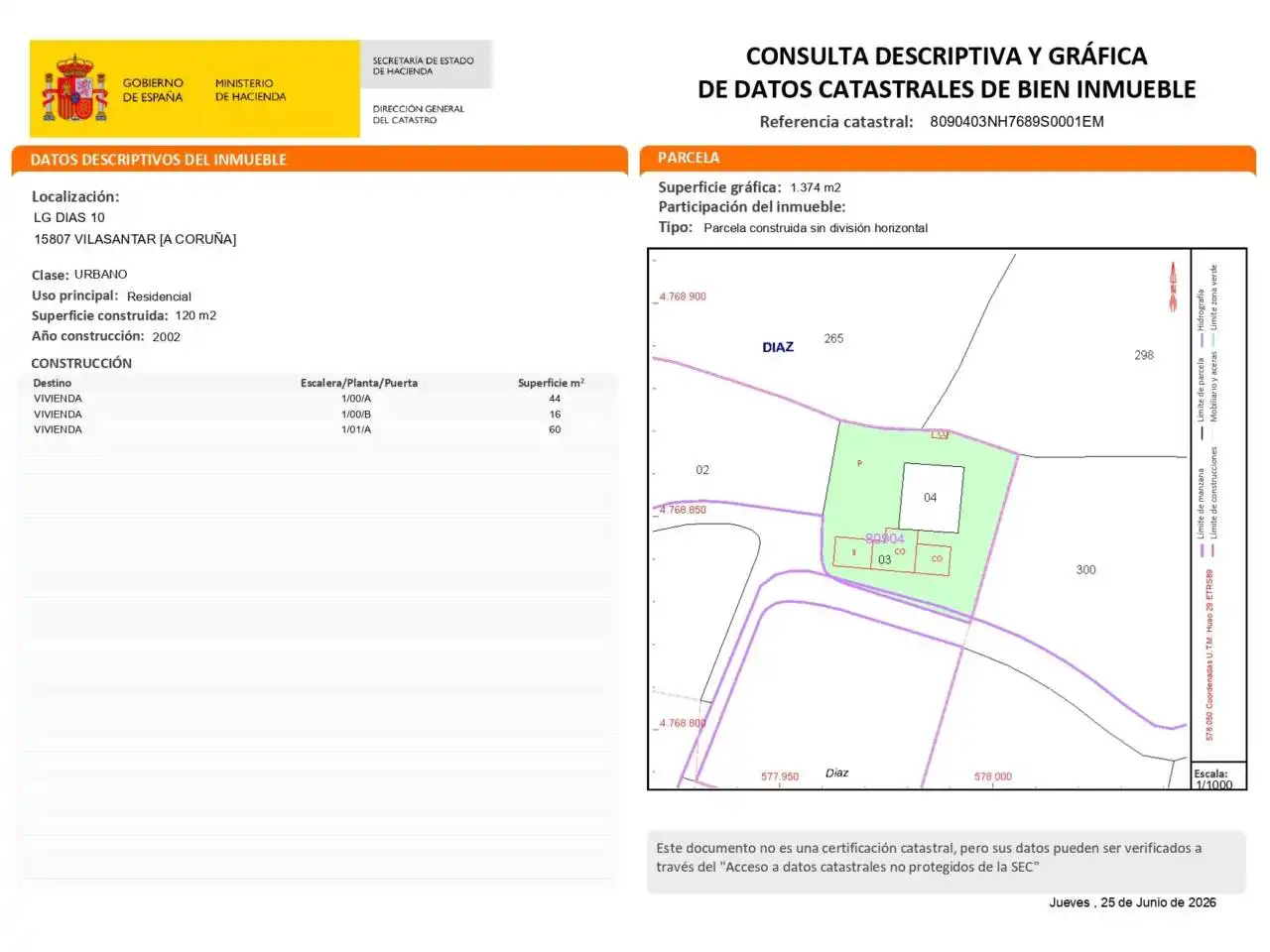 Casa o xalet en venda en Vilasantar amb Jardí privat