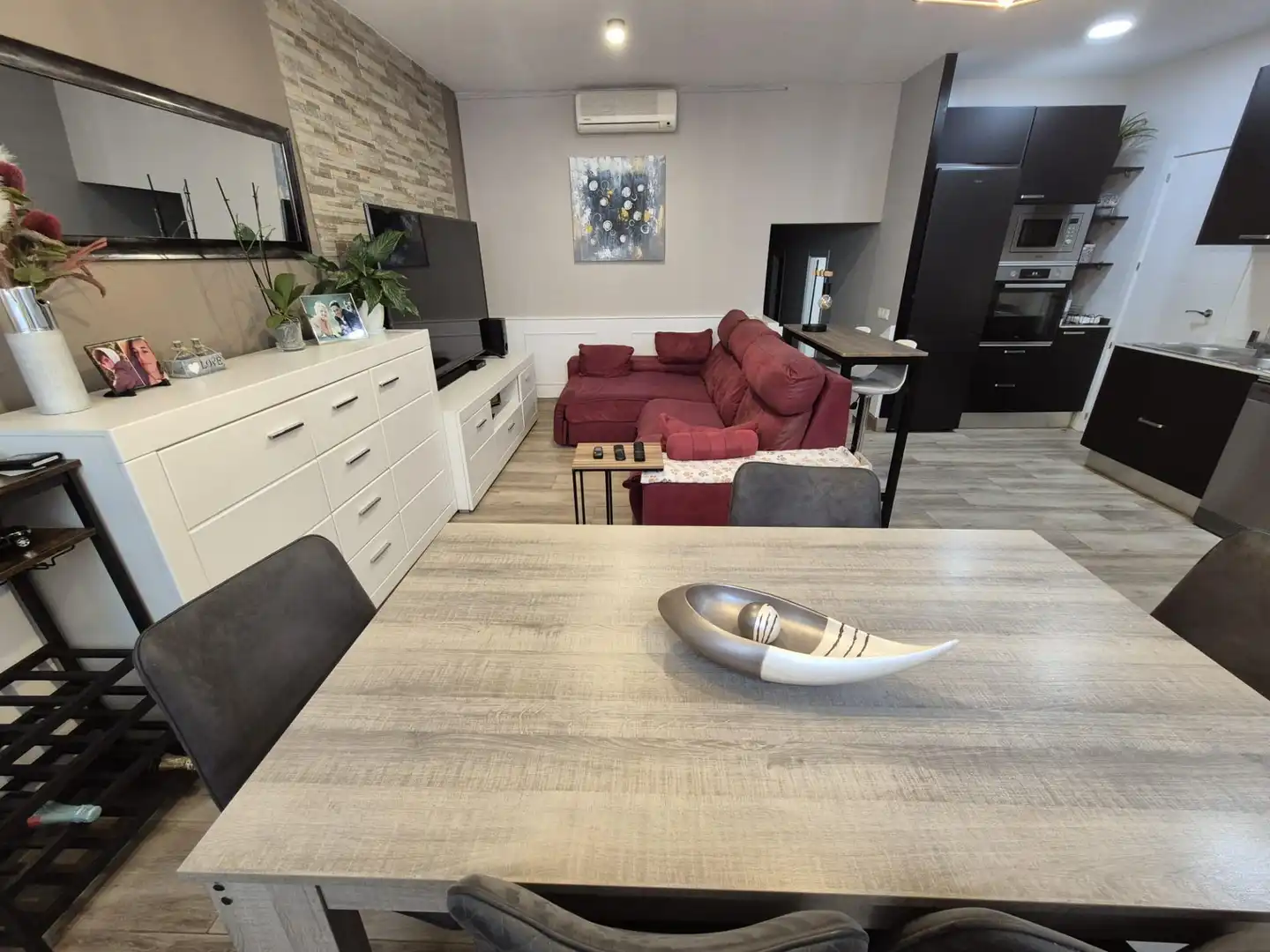 Sala d'estar de Casa o xalet en venda en La Ràpita amb Aire condicionat, Terrassa i Moblat