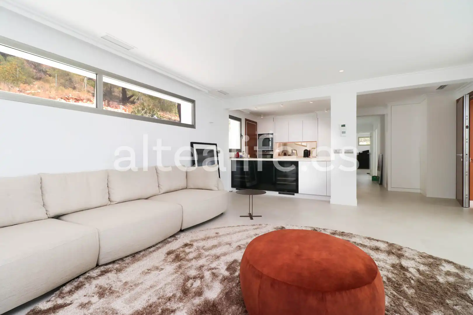 Sala de estar de Casa o chalet en venta en Altea con Aire acondicionado, Jardín privado y Terraza
