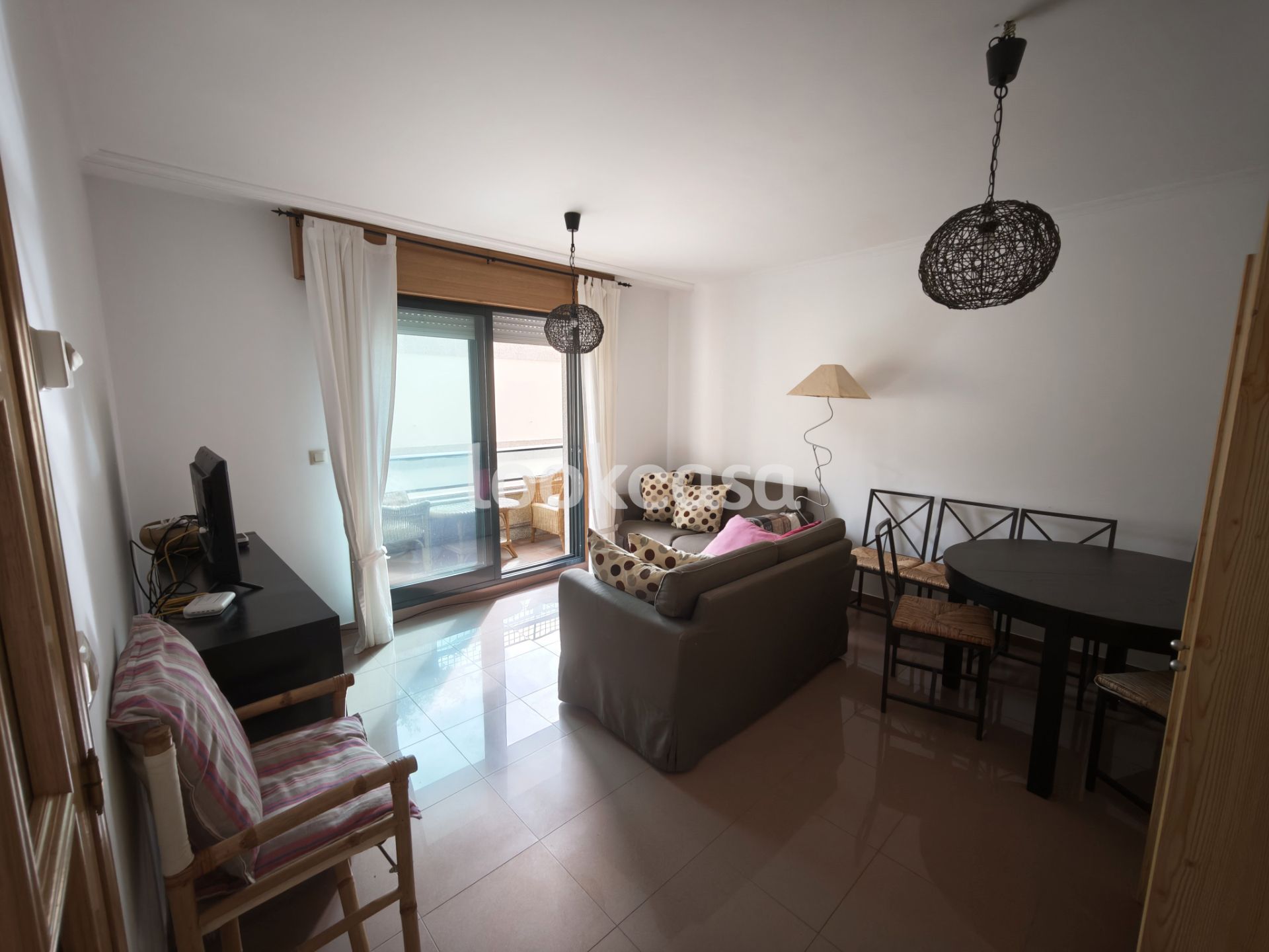 Living room of Flat for sale in Sanxenxo  with Heating, Terrace and Furnished