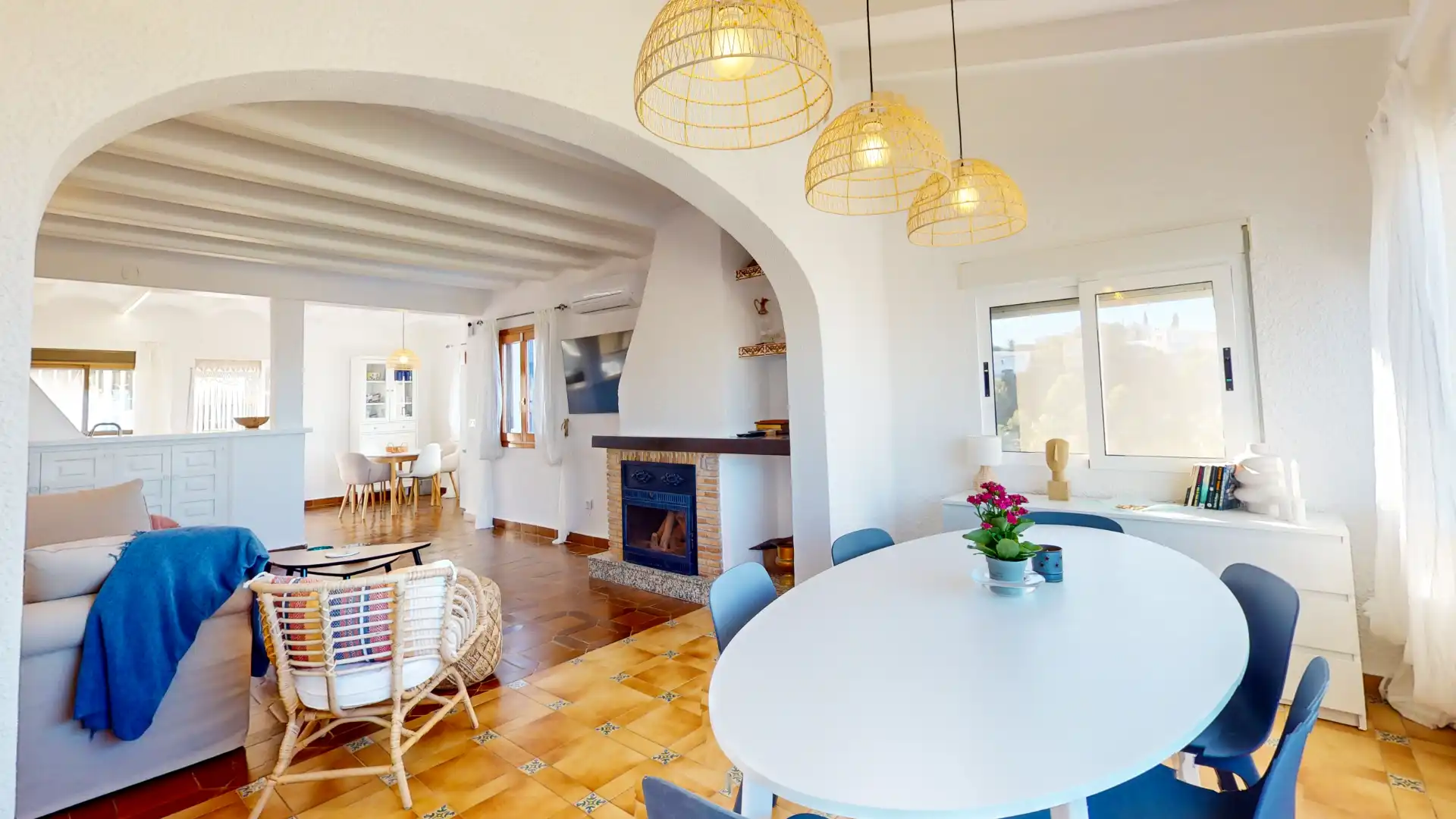Comedor de Casa o chalet de alquiler en Dénia con Aire acondicionado, Calefacción y Terraza