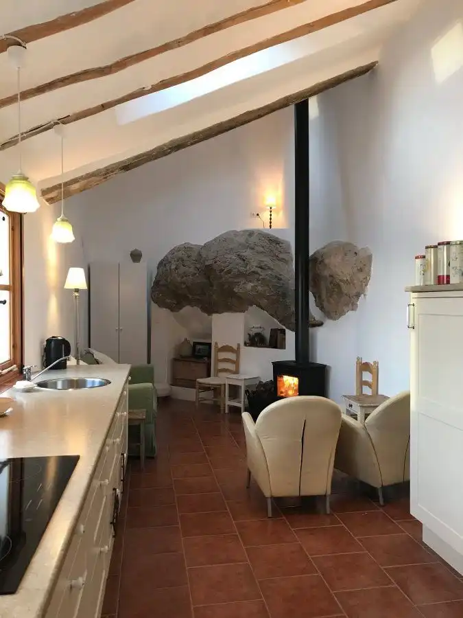 Cuina de Finca rústica en venda en Lecrín amb Aire condicionat i Calefacció