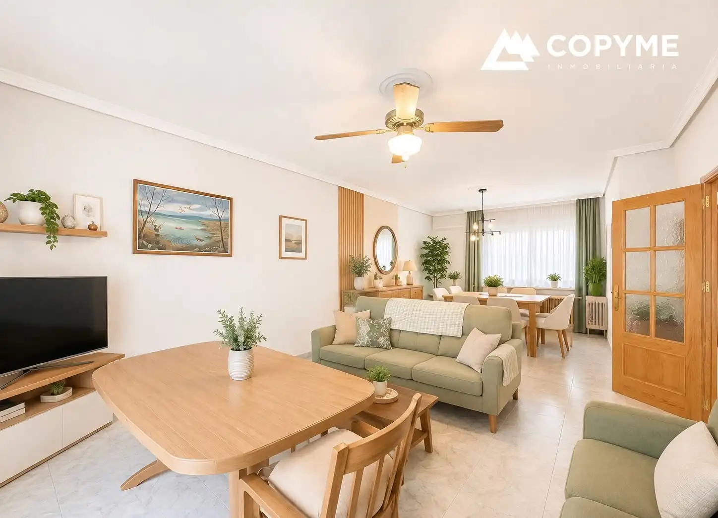 Sala de estar de Casa adosada en venta en Gerindote con Aire acondicionado, Jardín privado y Amueblado