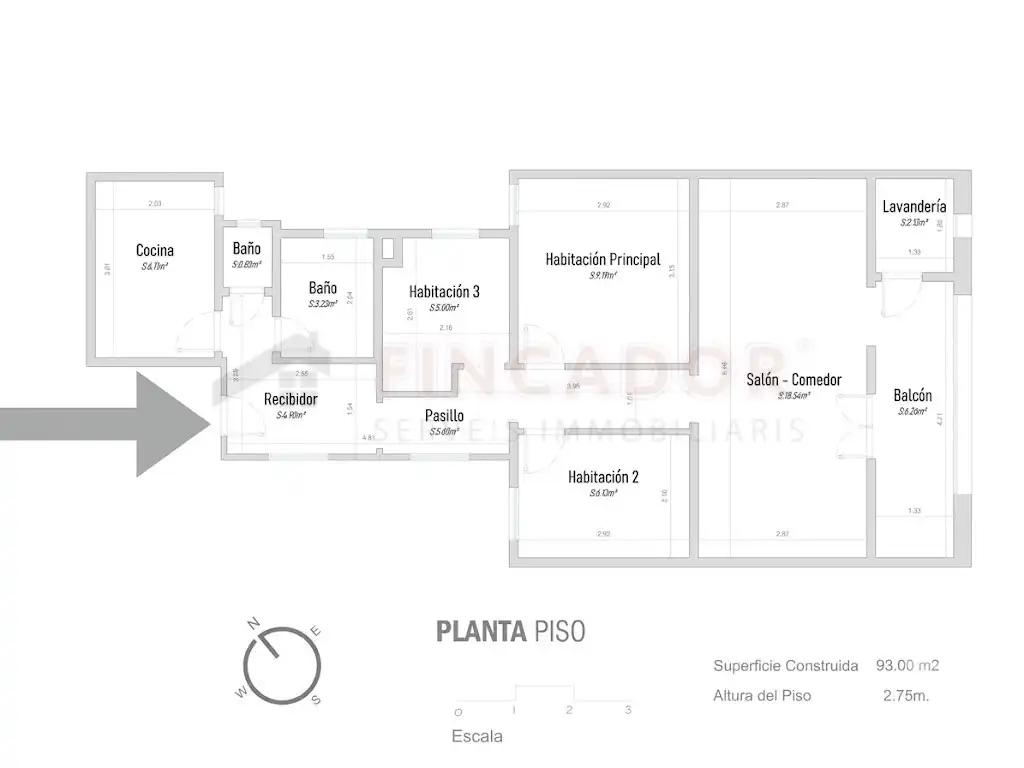Flat for sale in Barcelona  with Air Conditioner, Heating and Parquet flooring