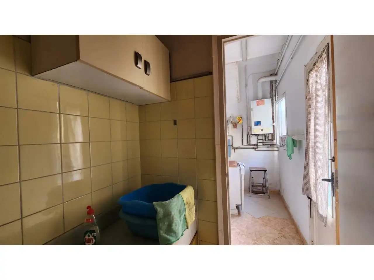 Cuina de Pis en venda en Terrassa amb Calefacció, Jardí privat i Terrassa