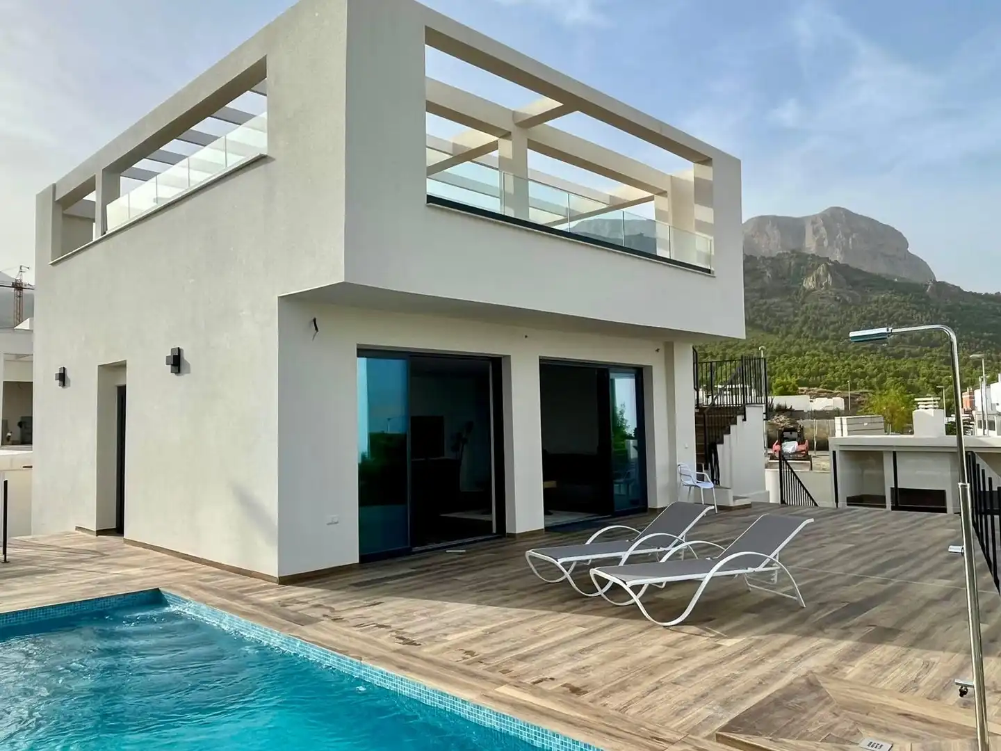 Terrassa de Casa o xalet en venda en Polop amb Aire condicionat, Jardí privat i Terrassa