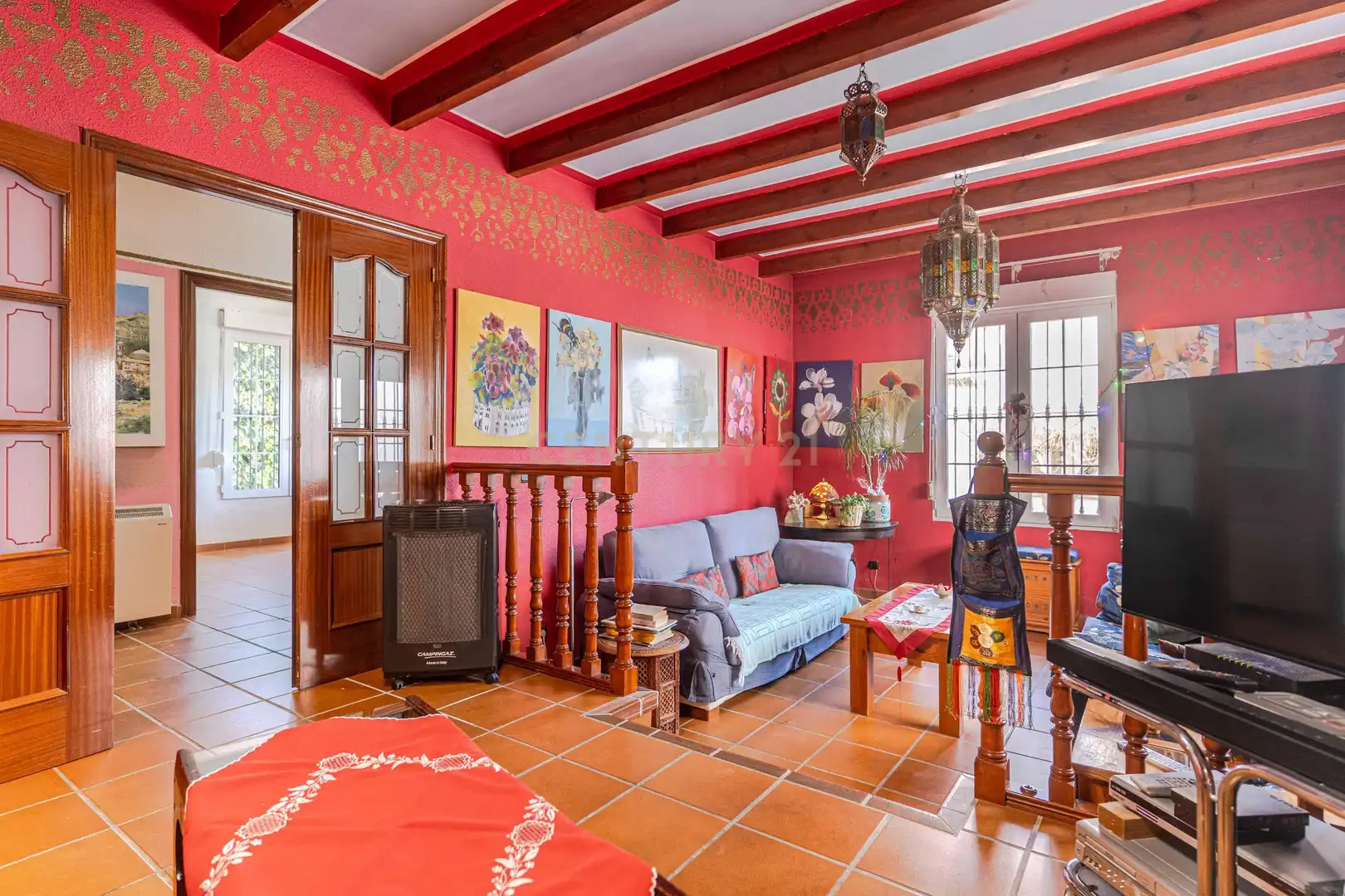 Sala de estar de Casa o chalet en venta en Íllora con Aire acondicionado, Jardín privado y Trastero