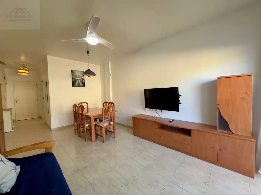 Wohnzimmer von Wohnung zur Miete in Mazarrón mit Schwimmbad, Möbliert und Waschmaschine