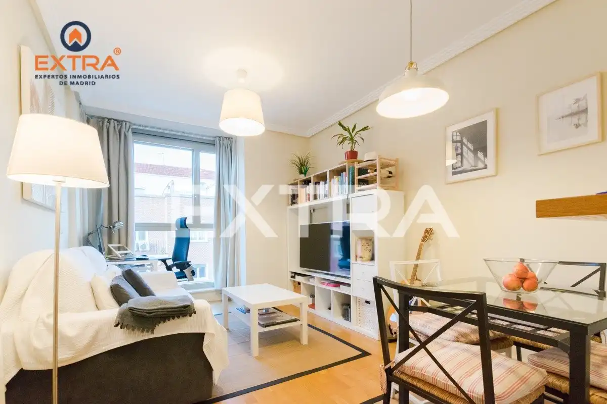 Sala d'estar de Apartament de lloguer en Madrid amb Aire condicionat, Calefacció i Traster