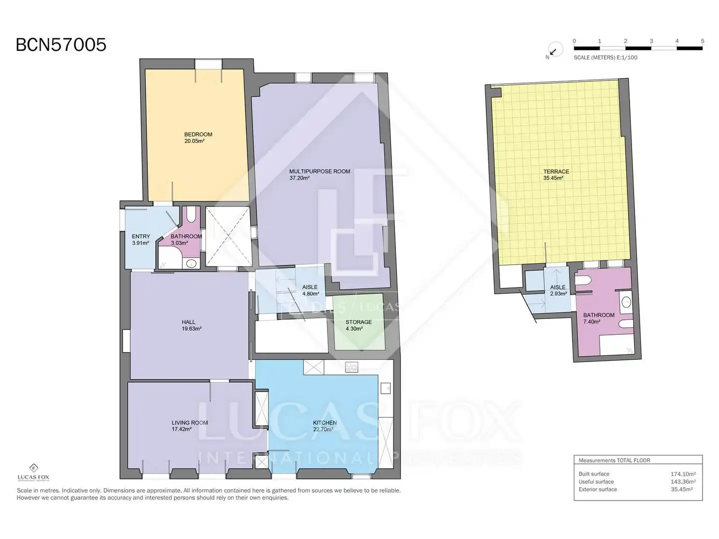Piso en venta en Barcelona con Calefacción, Terraza y Balcón