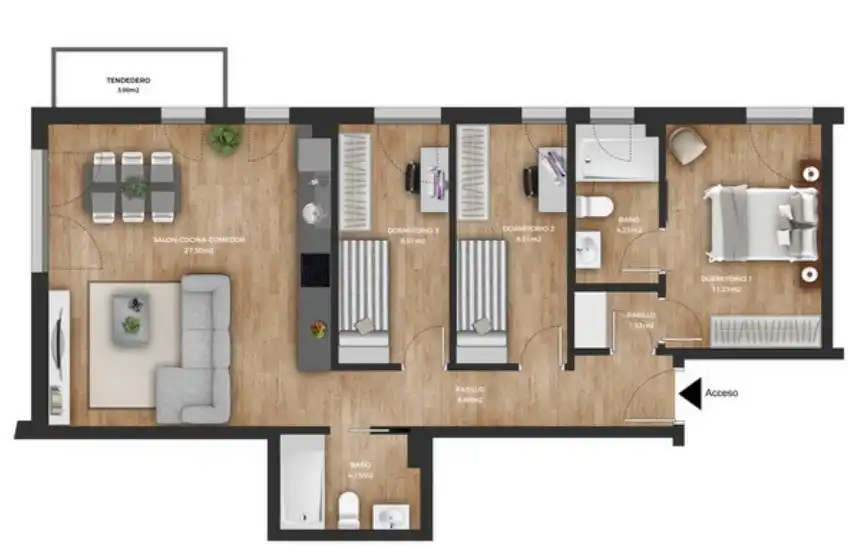 Piso de obra nueva con ascensor en venta en Calle Barrio Sierrapando 712, imagen 6