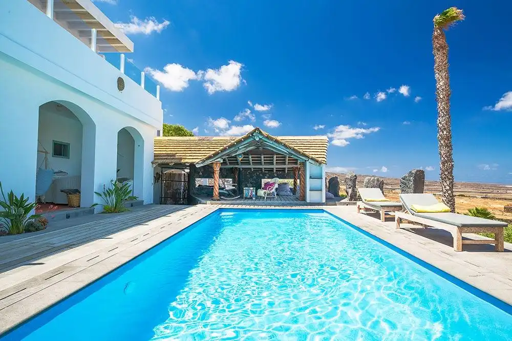 Piscina de Casa o xalet en venda en Haría amb Jardí privat, Terrassa i Moblat