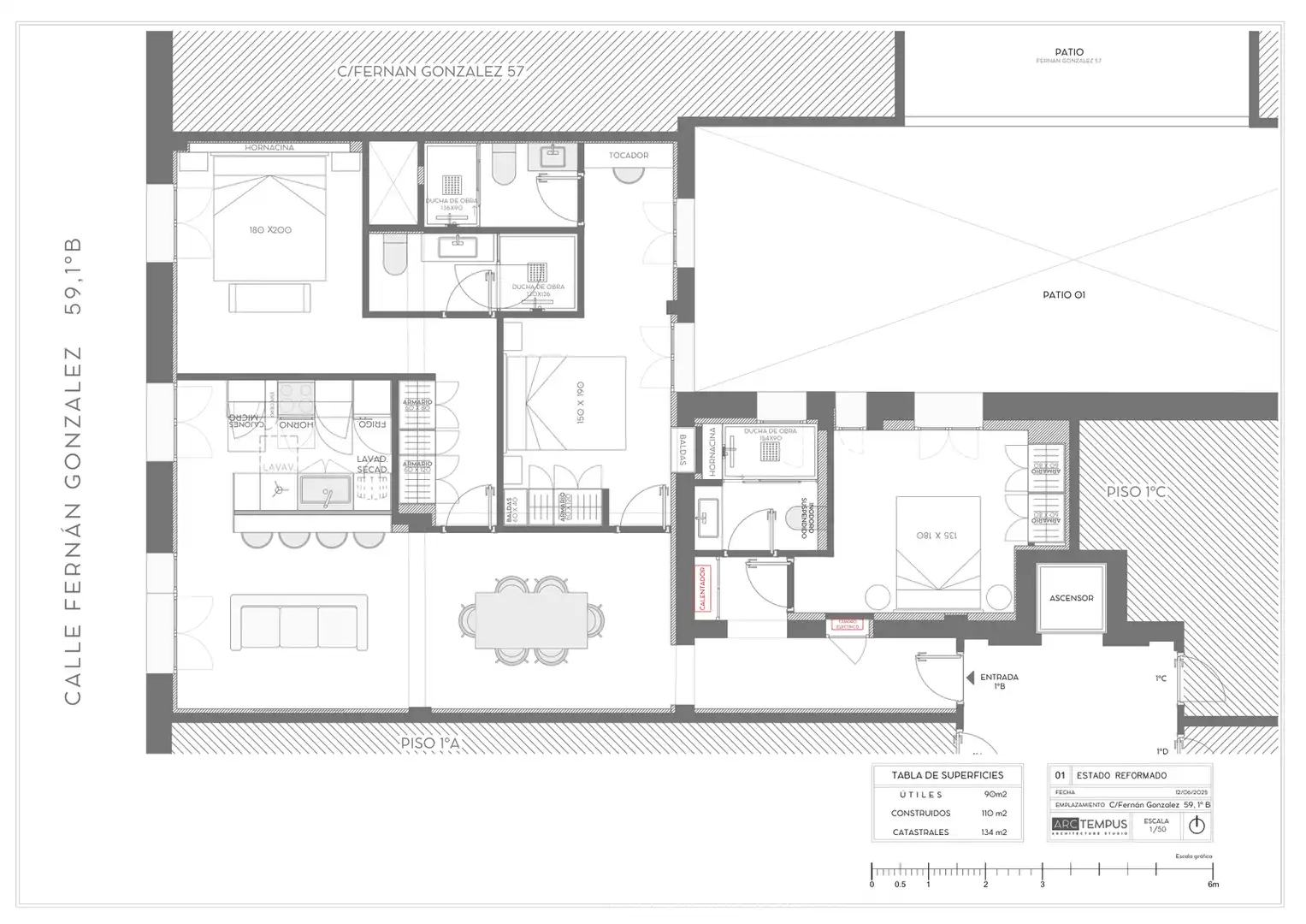 Apartment with lift for sale in Calle de Fernán González, imagen 24