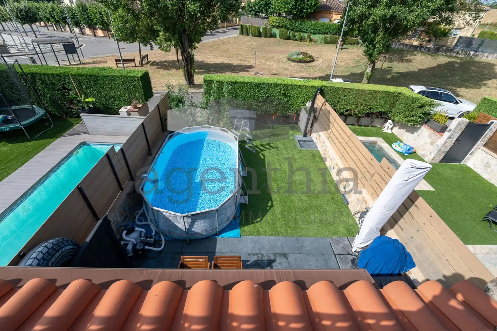 Piscina de Casa adosada en venta en Aiguaviva con Aire acondicionado, Calefacción y Terraza