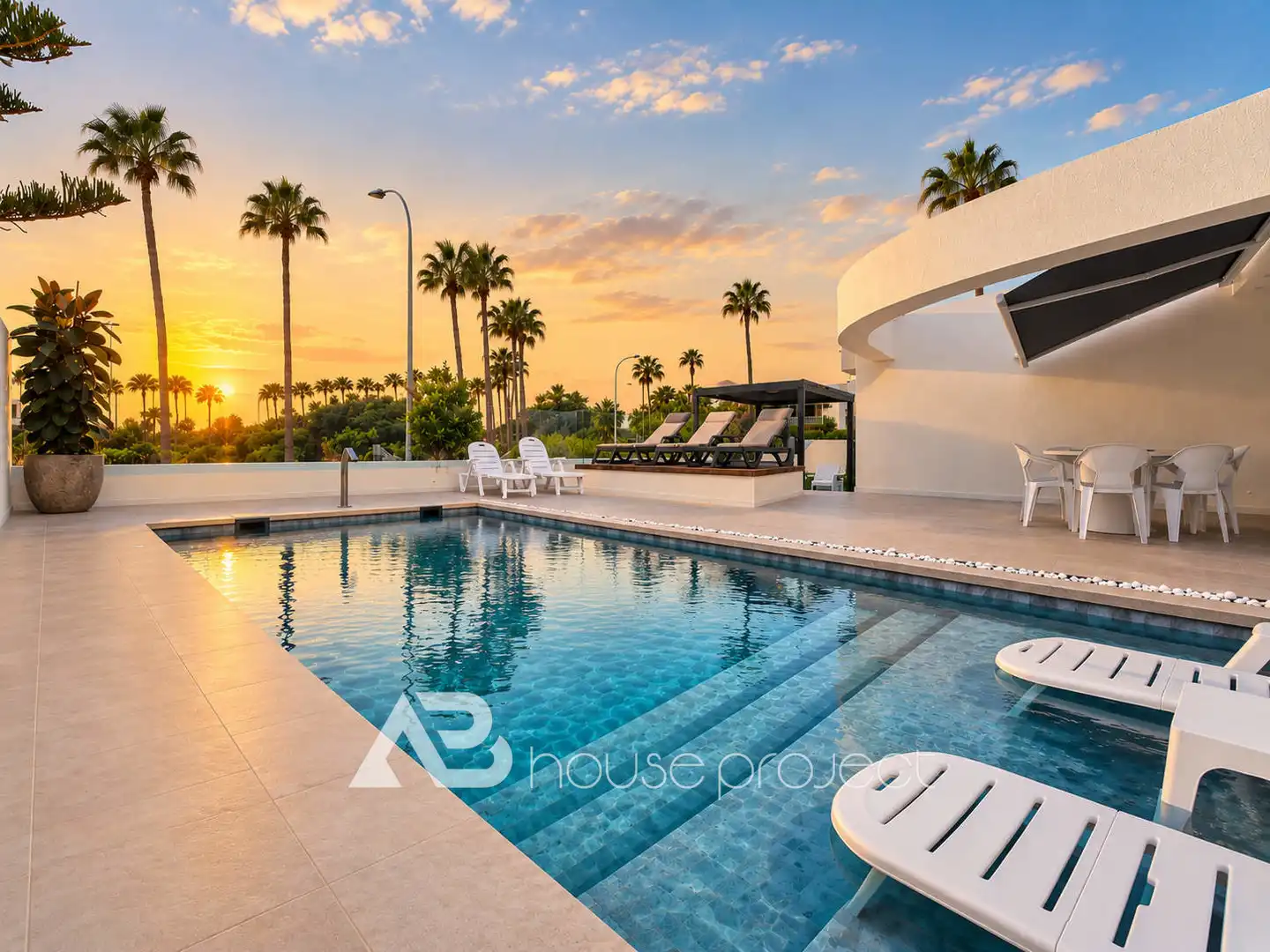 Swimming pool of Houses for sale in Costa Adeje