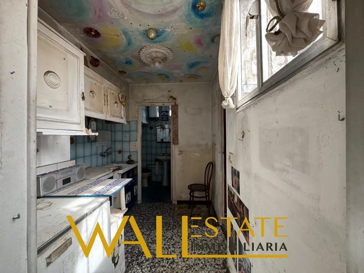 Kitchen of Flat for sale in Madrid  with Heating, Terrace and Storage room