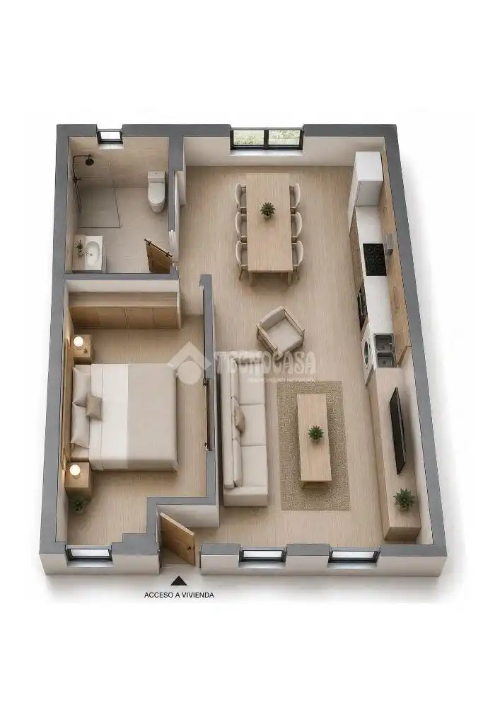 Bedroom of Flat for sale in Alcalá de Henares  with Air Conditioner