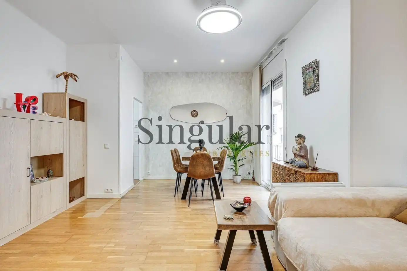 Sala de estar de Piso en venta en Barcelona con Aire acondicionado, Calefacción y Balcón