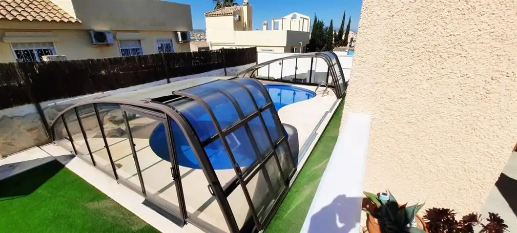 Piscina de Casa o xalet en venda en Mazarrón amb Aire condicionat, Calefacció i Jardí privat
