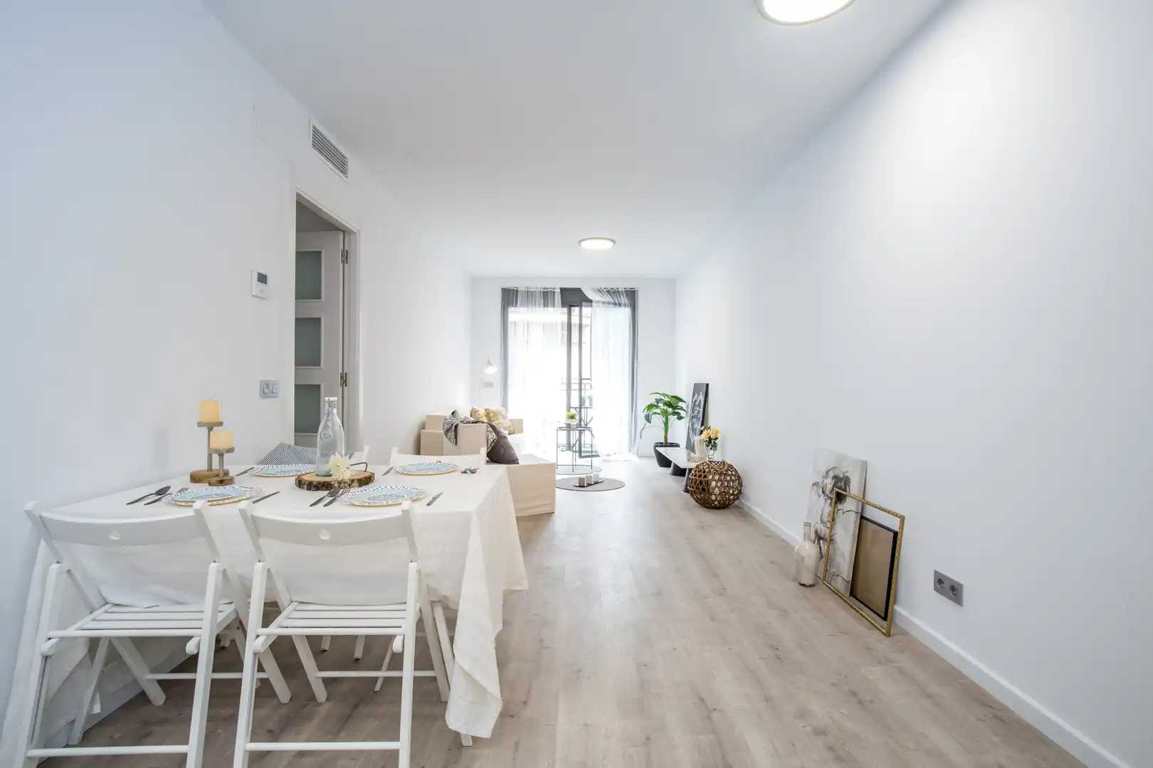 Sala d'estar de Pis de lloguer en Sitges amb Aire condicionat, Calefacció i Terrassa