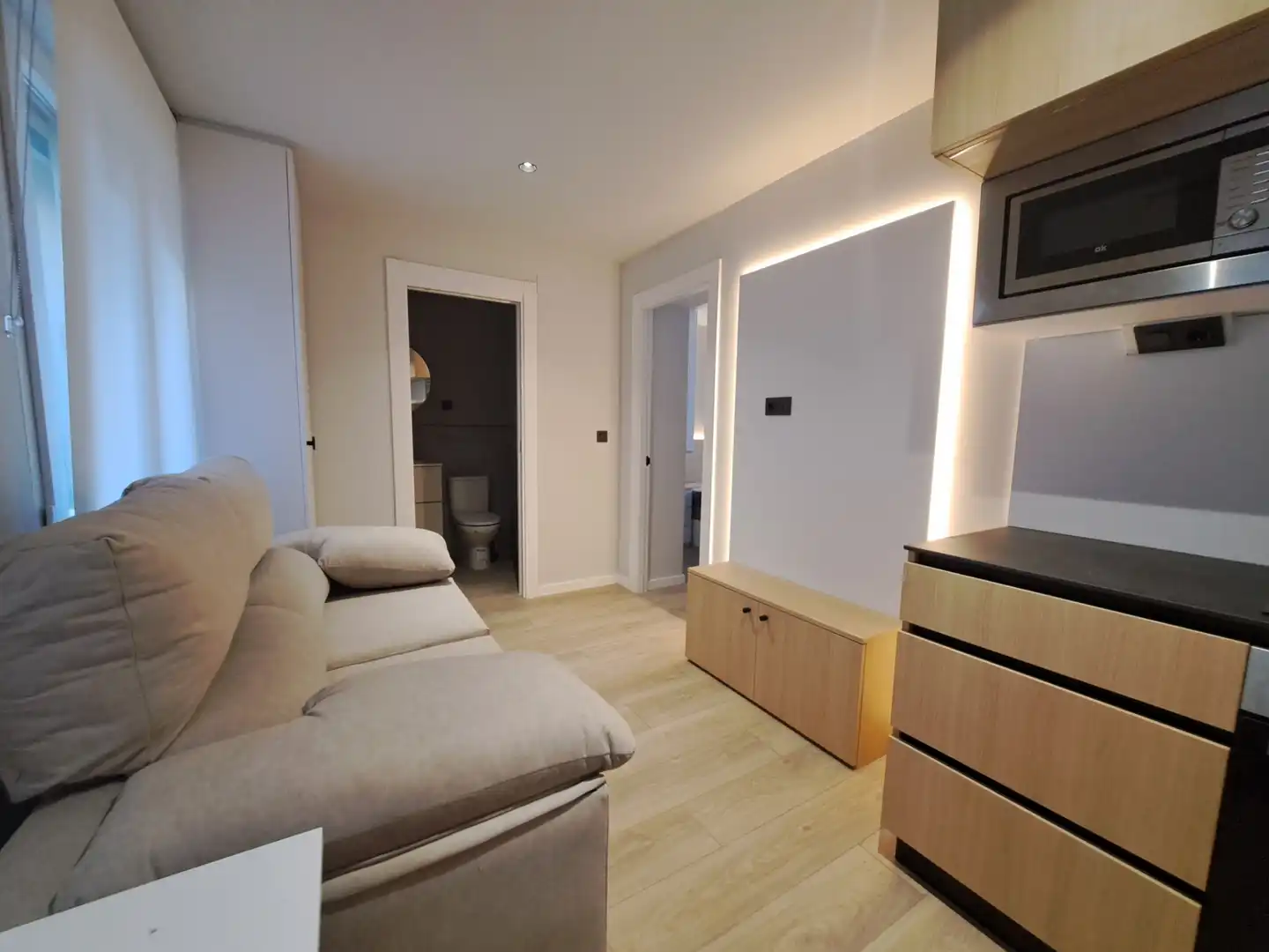 Living room of Apartments for rent in León Capital   with Parquet flooring, Furnished and Oven