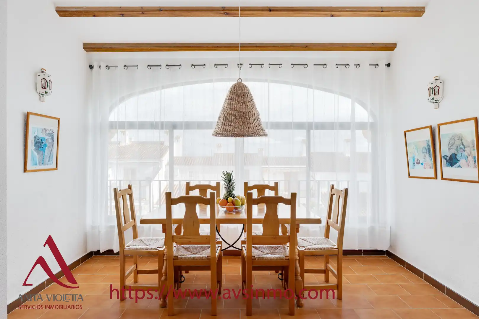 Dining room of Detached homes for rent in Santa Pola  with Air Conditioner, Terrace and Furnished