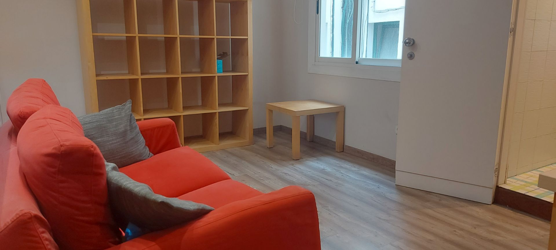 Living room of Flat to rent in  Barcelona Capital  with Air Conditioner, Parquet flooring and Furnished