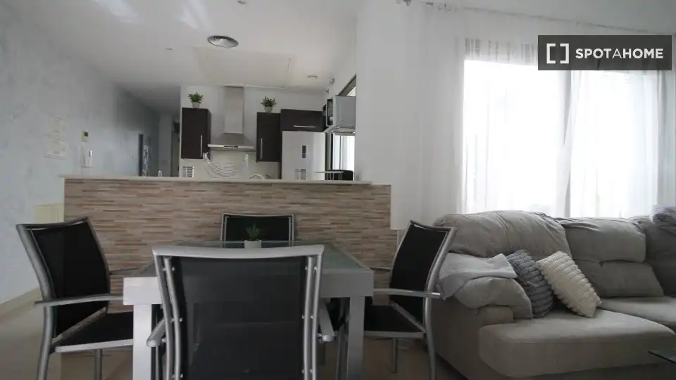Sala d'estar de Apartament per a compartir en Torrevieja amb Aire condicionat, Calefacció i Terrassa
