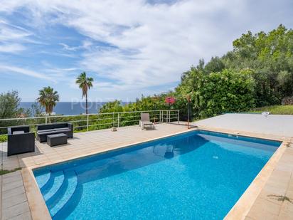 Vista exterior de Casa o xalet en venda en Es Migjorn Gran amb Aire condicionat, Terrassa i Piscina